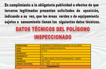 (22) SANEAMIENTO DE PREDIO, ZONA Y.P.F.B. MANZANO 13